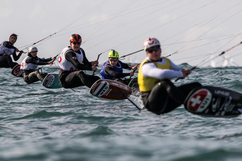 Boys Kite - Girls 420 - Day 5 - Youth Sailing Championships - December 19 2025 - Vilamoura photo copyright Joao Costa Ferreira taken at Vilamoura Sailing and featuring the 420 class