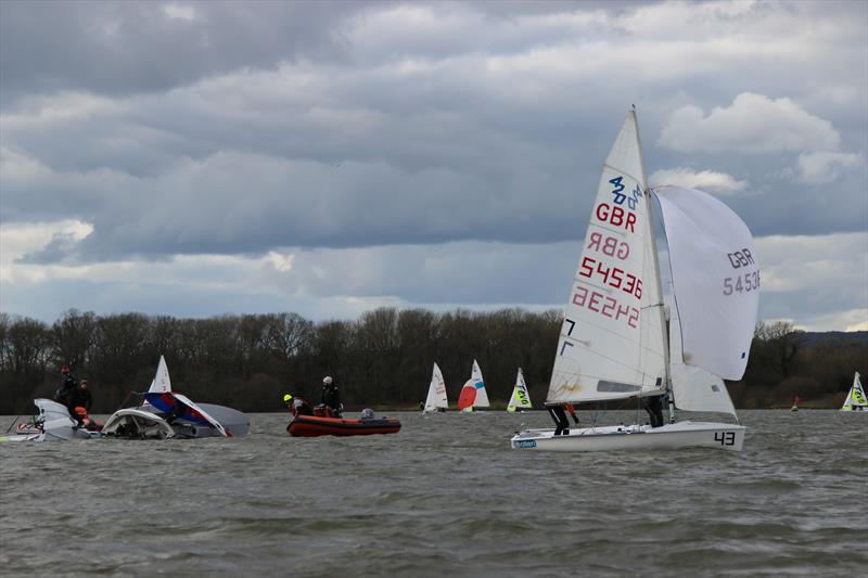 Youth Icicle Series at Bough Beech day 4 photo copyright Sarah Seddon taken at Bough Beech Sailing Club and featuring the 420 class