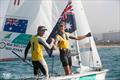 Gold for Mathew Belcher/Will Ryan (AUS11) at the 470 Worlds in Haifa © Aquazoom / Ronan Topelberg