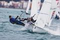 Vita Heathcote & Chris Grube (GBR) during the 470 World Championship 2024 © Bernardí Bibiloni / Int. 470 Class