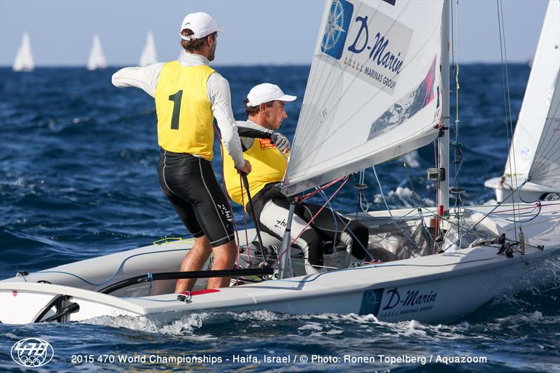 Sime Fantela/Igor Marenic (CRO83) on day 4 of the 470 Worlds in Haifa - photo © Aquazoom / Ronan Topelberg