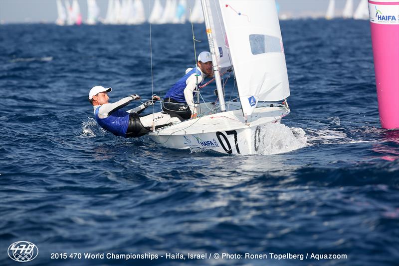 Sime Fantela/Igor Marenic (CRO83) at the 470 Worlds in Haifa - photo © Aquazoom / Ronan Topelberg