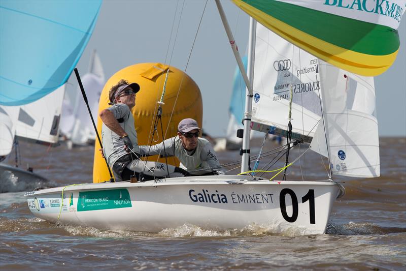 Mathew Belcher/Will Ryan (AUS11) on day 3 of the 470 Worlds in Argentina - photo © Matiaz Capizzano