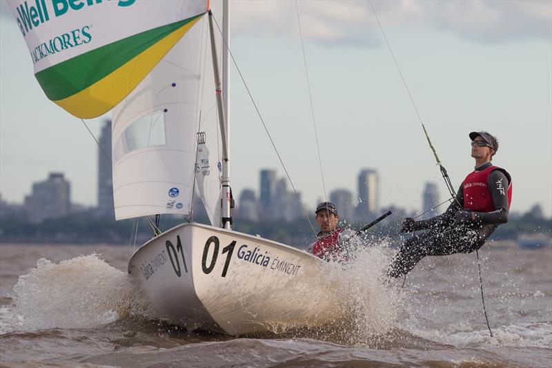 Mathew Belcher/Will Ryan (AUS11) on day 5 of the 470 Worlds in Argentina - photo © Matiaz Capizzano