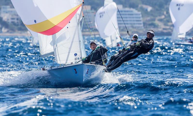 Ai Kondo and Miho Yoshioka (JPN) on day 4 of the 470 European Championships in Palma photo copyright Jesus Renedo / Sailing Energy / CBA taken at Club Nàutic S'Arenal and featuring the 470 class