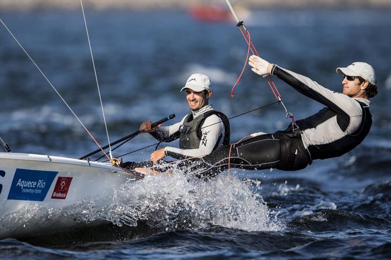 Lucas Calabrese & Juan De La Fuente at Aquece Rio in 2015 photo copyright Pedro Martinez / Sailing Energy / World Sailing taken at  and featuring the 470 class