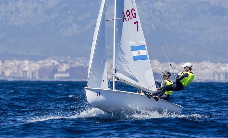 Lucas Calabrese & Juan De La Fuente at the 470 Europeans photo copyright Jesus Renedo / Sailing Energy / World Sailing taken at Club Nàutic S'Arenal and featuring the 470 class