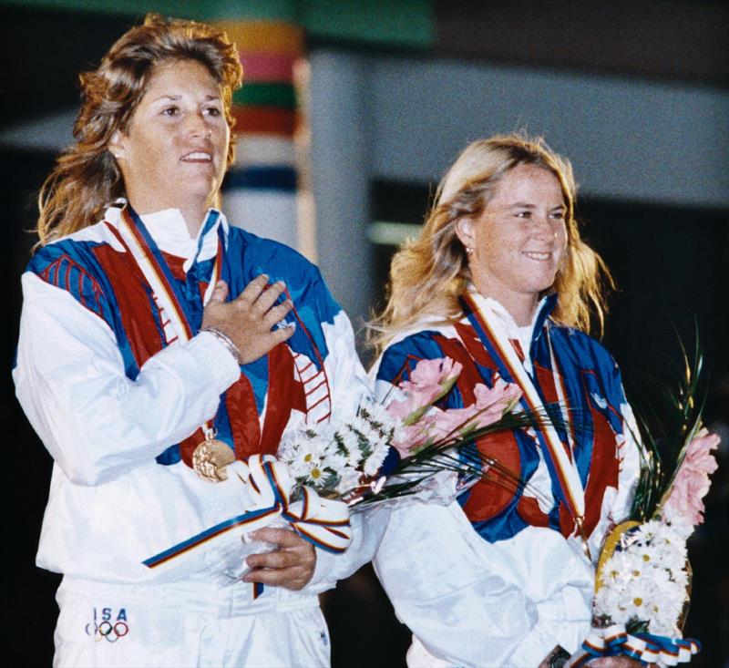 Allison Jolly and Lynne Jewell (USA) at Seoul 1988 photo copyright IOC taken at  and featuring the 470 class