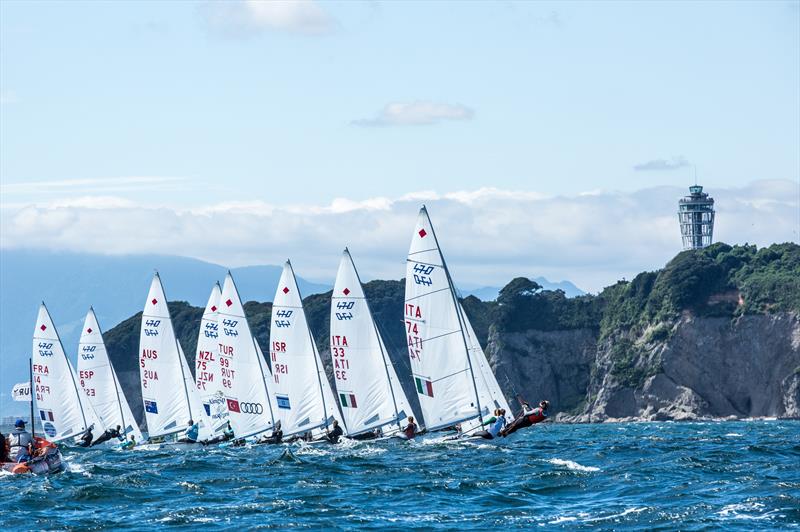 470 Women's Medal Race at the 470 Junior Worlds at Enoshima, Japan - photo © Junichi Hirai / Bulkhead Magazine Japan