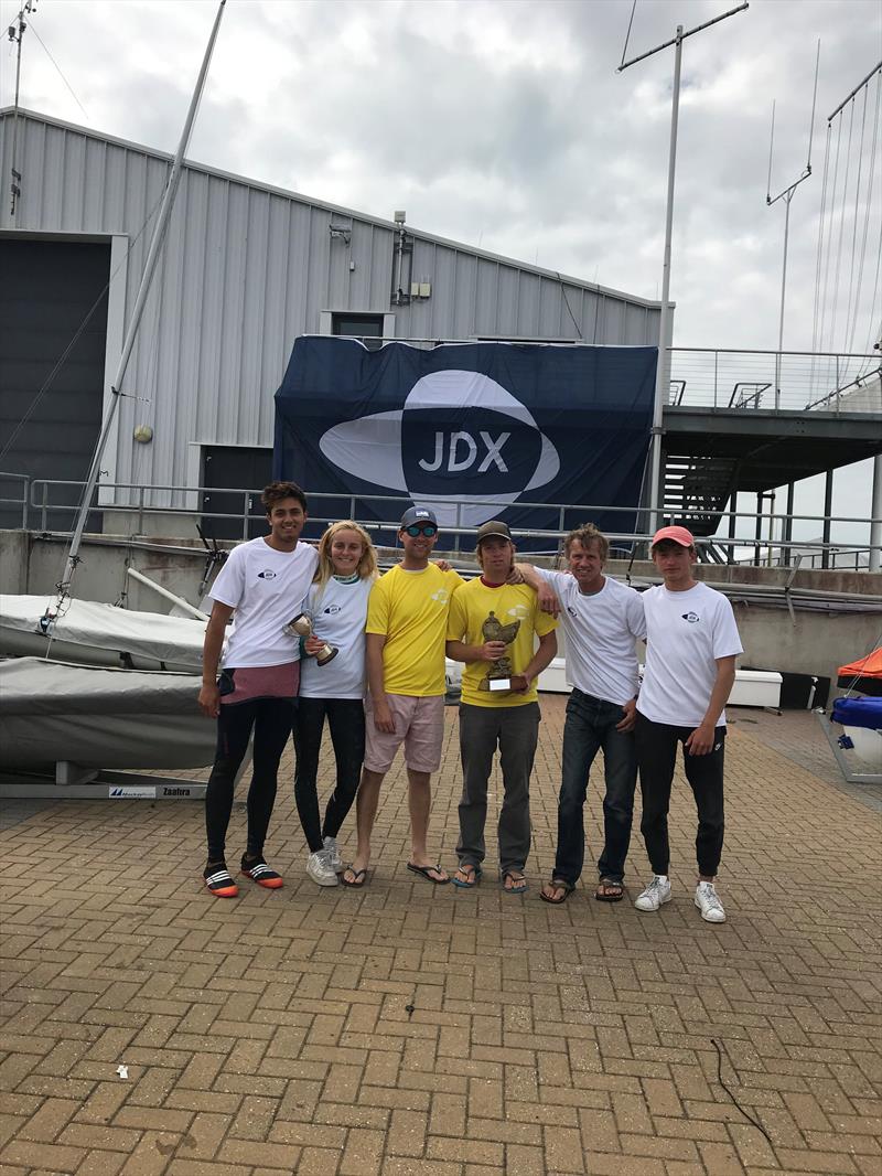 JDX 470 Nationals prize winners photo copyright Chris Taylor, Jess Slater & Ella Stoggall taken at Weymouth & Portland Sailing Academy and featuring the 470 class