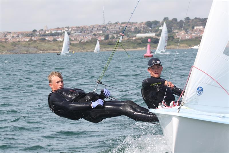 Training ahead of the JDX 470 Nationals at the WPNSA photo copyright Bernard Clark taken at Weymouth & Portland Sailing Academy and featuring the 470 class