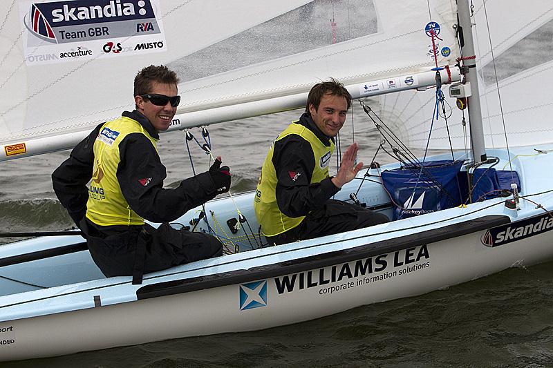 Nic Asher and Elliot Willis win the 470 men's class at the Delta Lloyd Regatta photo copyright Richard Langdon / Skandia Team GBR taken at  and featuring the 470 class