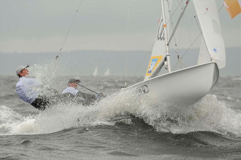 470 Europeans at Largs day 2 photo copyright Marc Turner taken at Largs Sailing Club and featuring the 470 class
