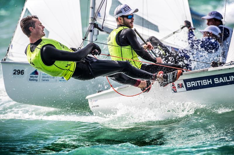 Luke Patience and Chris Grube (GBR) - 470 Men - Miami 2018 World Cup Series - photo © Richard Langdon / Sailing Energy