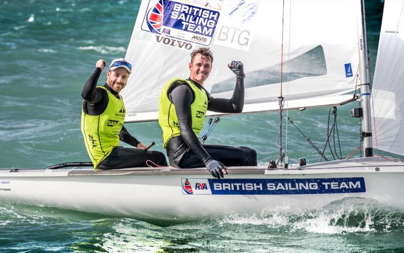 Luke Patience and Chris Grube (470M) – World Cup Series Miami photo copyright Richard Langdon / Sailing Energy / World Sailing taken at  and featuring the 470 class