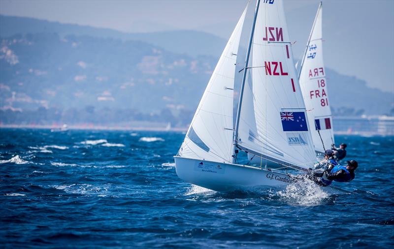 Paul Snow-Hansen and Daniel Willcox - Sailing World Cup, Hyeres, April 29, 2018 photo copyright Jesus Renedo / Sailing Energy taken at  and featuring the 470 class