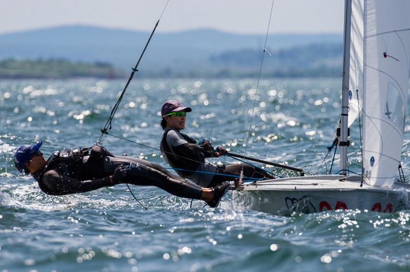 Kit Fong Tong/Anna Lee Fisher (HKG) - 2018 470 European Championship - photo © Nikos Alevromytis / International 470 Class