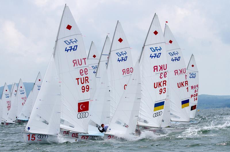 470 Women - 2018 470 European Championships - Day 3 photo copyright Nikos Alevromytis / International 470 Class taken at Yacht Club Port Bourgas and featuring the 470 class