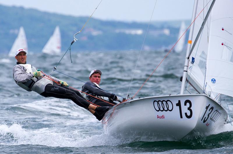 Pavel Sozykin/Denis Gribanov (RUS) - 2018 470 European Championships - Day 3 photo copyright Nikos Alevromytis / International 470 Class taken at Yacht Club Port Bourgas and featuring the 470 class