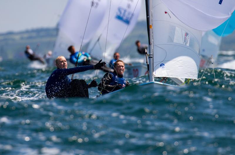 Amy Seabright/Anna Carpenter (GBR) - 2018 470 European Championships - Day 4 - photo © Nikos Alevromytis / International 470 Class