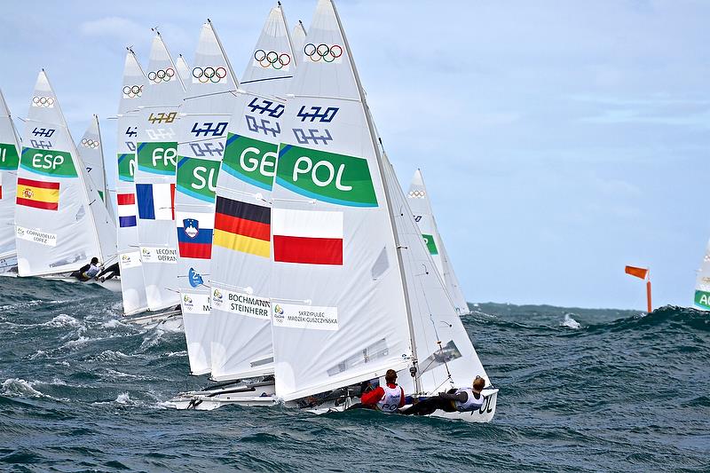 The 470 is one of just two Olympic classes which have a diversity of gear suppliers, with only the hull builders requiring a WS issued licence photo copyright Richard Gladwell taken at  and featuring the 470 class