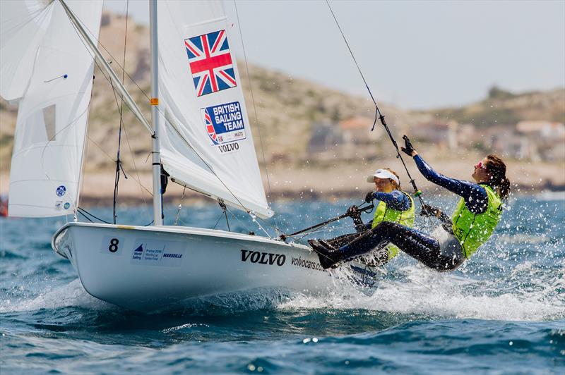 Gold for Hannah Mills & Eilidh McIntyre at World Cup Series Marseille photo copyright Pedro Martinez / Sailing Energy / World Sailing taken at  and featuring the 470 class