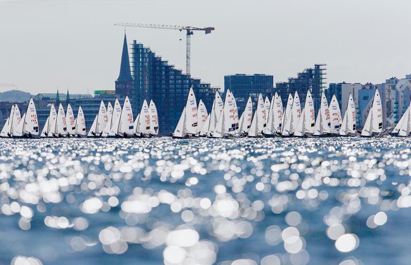 Hempel Sailing World Championships Aarhus 2018 day 1 photo copyright Sailing Energy / World Sailing taken at Sailing Aarhus and featuring the 470 class