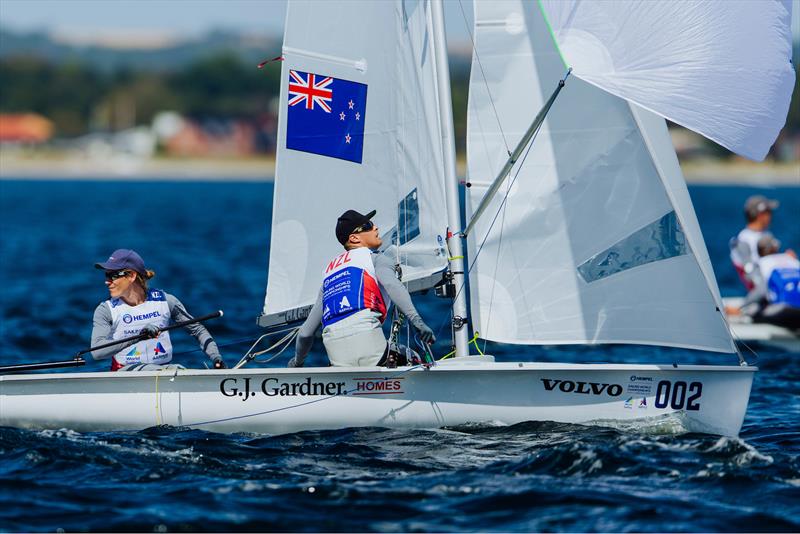 Paul Snow-Hansen, Dan Willcox - Mens 470 - Day 1 - Hempel Sailing World Championships, Aarhus, Denmark photo copyright Sailing Energy / World Sailing taken at Sailing Aarhus and featuring the 470 class