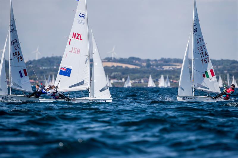 Paul Snow-Hansen and Dan Willcox -(NZL) 470 - Hempel Sailing World Championships - Day 2 photo copyright Sailing Energy / World Sailing taken at Sailing Aarhus and featuring the 470 class