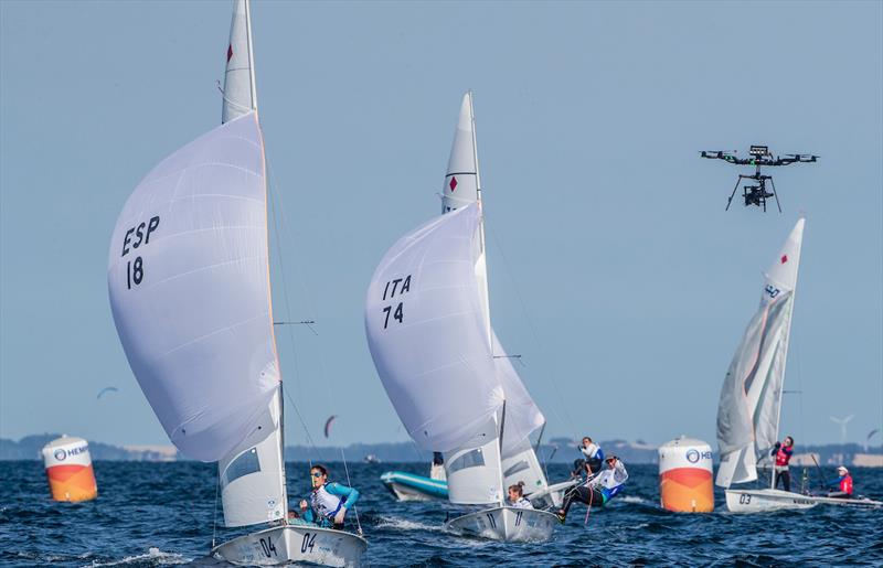 Women's 470 Medal Race at the 2018 Hempel Sailing World Championships Aarhus photo copyright Sailing Energy / World Sailing taken at Sailing Aarhus and featuring the 470 class