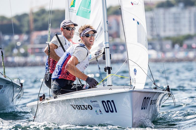 Mat Belcher and Will Ryan - 2018 World Championships Aarhus photo copyright Sailing Energy taken at  and featuring the 470 class