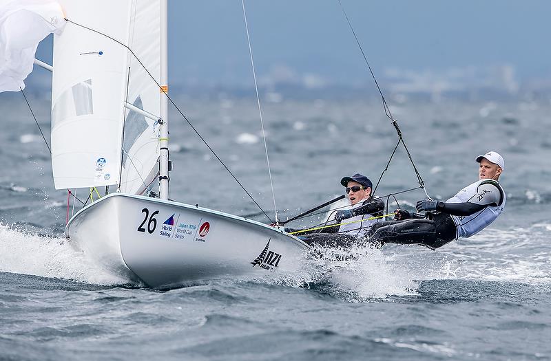  (NZL) - Sailing World Cup - Enoshima - Day 2 - September 12, 2018 photo copyright Jesus Renedo / Sailing Energy taken at  and featuring the 470 class