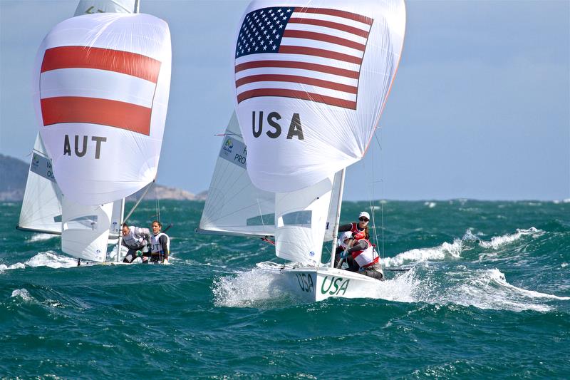 The 470 is the only current Olympic equipment equal for both Mens and Women. World Sailing have merged them into a Mixed event and may not reselect the 470 - Rio Olympic Regatta 2016 - photo © Richard Gladwell