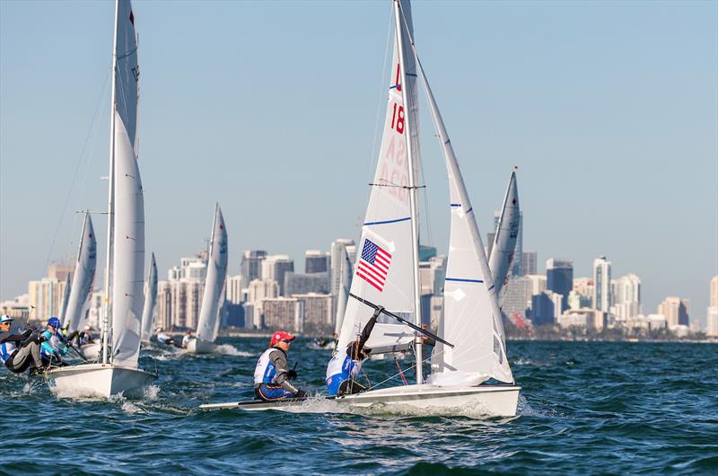 2019 Hempel World Cup Series Miami photo copyright Sailing Energy / World Sailing taken at  and featuring the 470 class