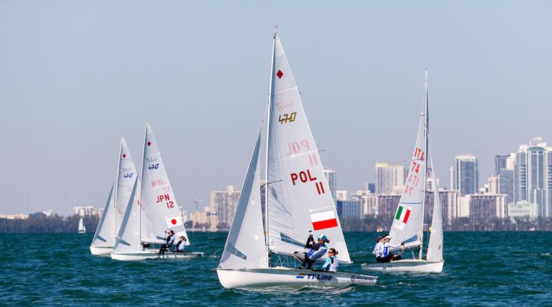 Agnieszka Skrzypulec / Jolanta Zohar - 2019 Hempel World Cup Series Miami - photo © Pedro Martinez / Sailing Energy / World Sailing