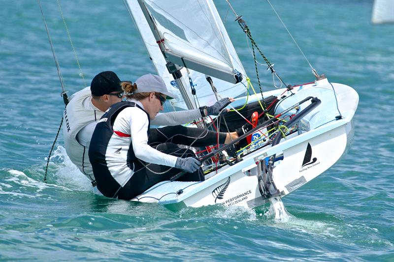 Paul Snow-Hansen and Dan Willcox - Oceanbridge NZL Sailing Regatta - Day 2 - February 2 - photo © Richard Gladwell