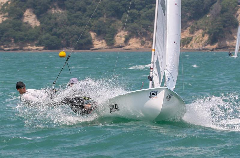 Day 3 - Oceanbridge NZL Sailing Regatta, February 2019 photo copyright Michael Brown, Yachting New Zealand taken at Royal Akarana Yacht Club and featuring the 470 class