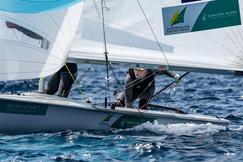 Chris Charlwood and Josh Dawson in the 470 Men's - Princess Sofia Trophy 2019 photo copyright Beau Outteridge taken at  and featuring the 470 class