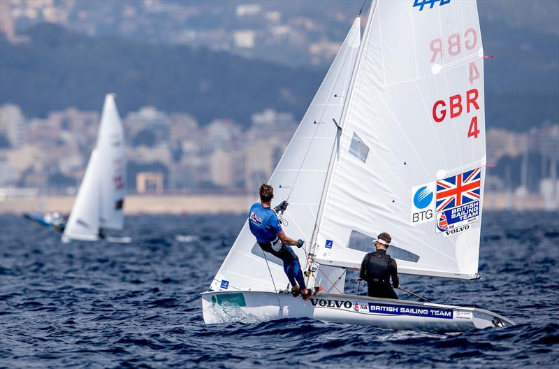 Luke Patience and Chris Grube on day 3 of Trofeo Princesa Sofia Iberostar photo copyright Jesus Renedo / Sailing Energy taken at Real Club Náutico de Palma and featuring the 470 class