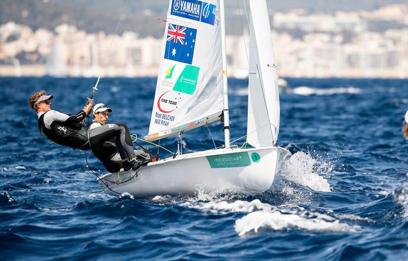 An up and down day for Mat Belcher and Will Ryan - Princess Sofia Trophy photo copyright Sailing Energy taken at  and featuring the 470 class