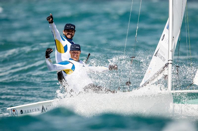 470 winners Anton Dahlberg and Frederik Bergstrom - 50 Trofeo Princesa Sofia Iberostar, Day 6 photo copyright Sailing Energy / Trofeo Princesa Sofia IBEROSTAR taken at Real Club Náutico de Palma and featuring the 470 class