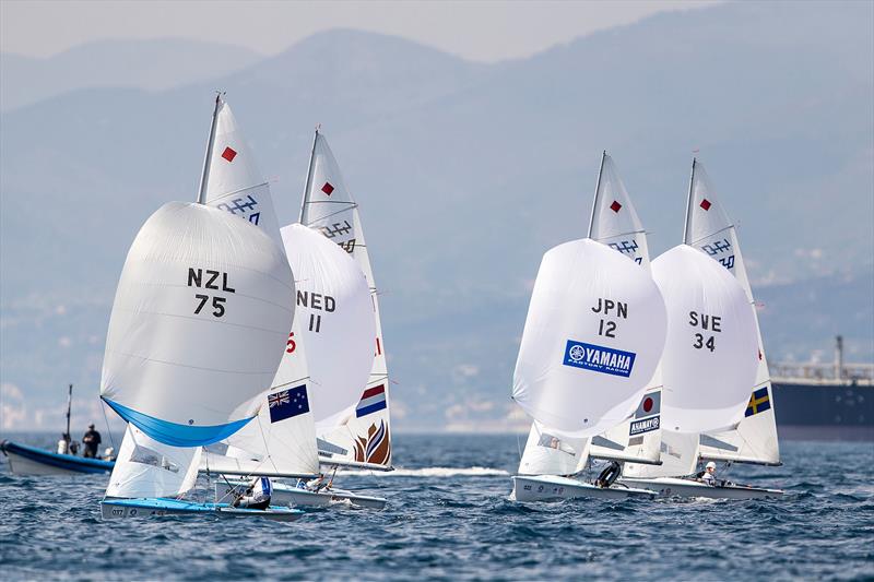 Paul Snow Hansen and Dan Willcox - 470 - NZL- Day 6 - Hempel Sailing World Cup - Genoa - April 2019 - photo © Jesus Renedo / Sailing Energy