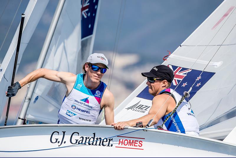 Paul Snow-Hansen and Dan Willcox - 470 - NZL- Day 6 - Hempel Sailing World Cup - Genoa - April 2019 - photo © Sailing Energy