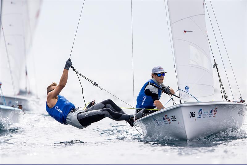 Paul Snow-Hansen and Dan Willcox - 470 - NZL- Day 7 - Hempel Sailing World Cup - Genoa - April 2019 - photo © Pedro Martinez / Sailing Energy