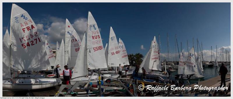 Carnival Race 470 photo copyright Raffaele Barbera taken at Yacht Club Sanremo and featuring the 470 class