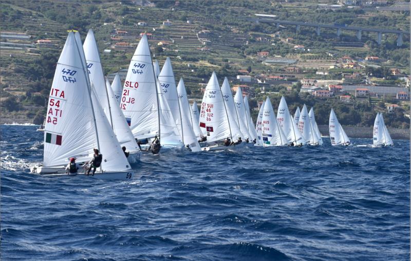 470 European Championships 2019 photo copyright Gerolamo Acquarone taken at Yacht Club Sanremo and featuring the 470 class