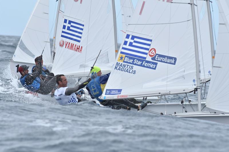Panagiotis Mantis/Pavlos Kagialis (GRE) - 470 European Championships 2019 - Day 4 photo copyright Gerolamo Acquaron taken at Yacht Club Sanremo and featuring the 470 class