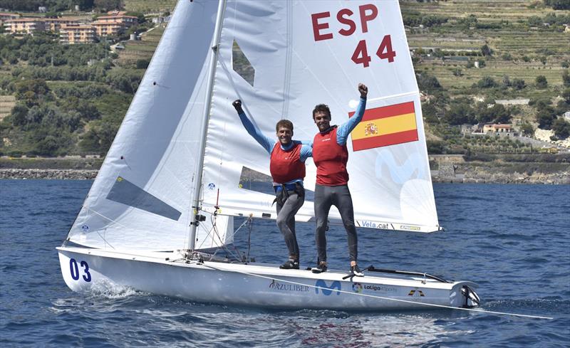 470 European Championships 2019 photo copyright Gerolamo Acquaron taken at Yacht Club Sanremo and featuring the 470 class