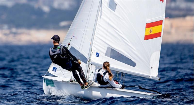 Maria Bover/Julio Alonos (ESP) competing at 2019 Trofeo Princesa Sofia photo copyright Event Media taken at Real Club Náutico de Palma and featuring the 470 class