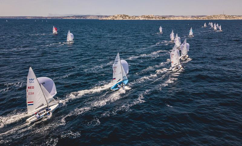 Hempel World Cup Series Final day 1 in Marseille, France photo copyright Sailing Energy / World Sailing taken at  and featuring the 470 class